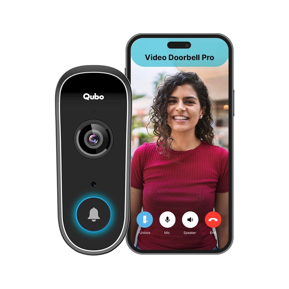 Qubo Smart WiFi Video Doorbell Pro 2K from Hero Group |