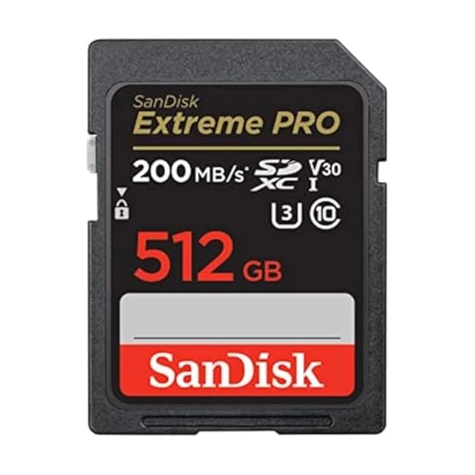 SanDisk Extreme Pro SD UHS I 512GB Card