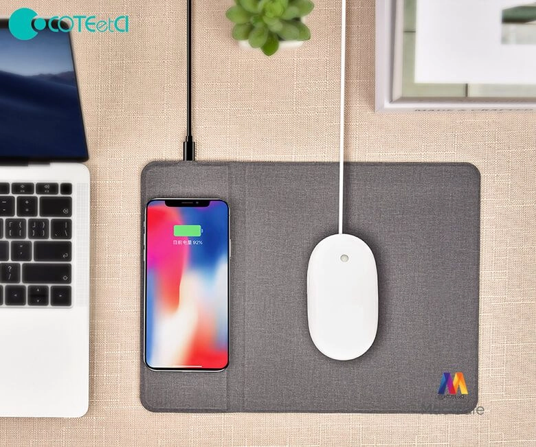 COTEetCI Mouse Pad Wireless Charger