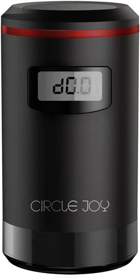 Electric Wine Bottle Stopper Circle Joy Black