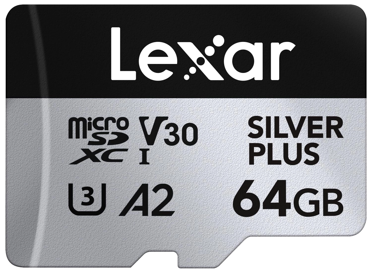 Lexar Silver Plus 64GB Micro SD Card, Microsdxc TF Card