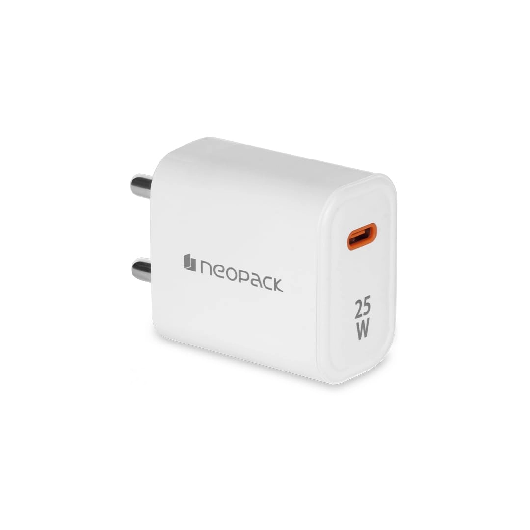 Neopack Power Cube 25W Charger/Fast Charging Adapter Compatible with Smartphone/iPhone