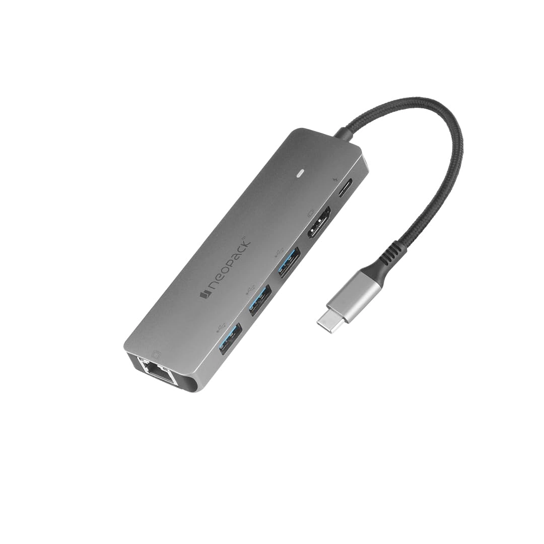 Neopack 6 in 1 USB C Hub Multiport Adapter
