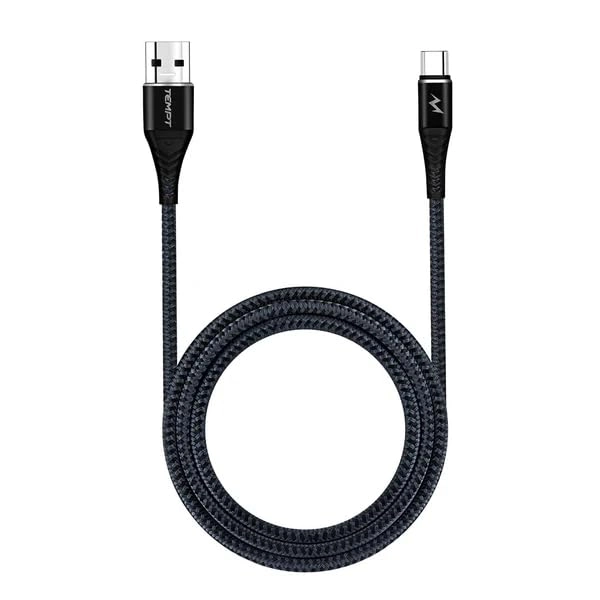 TEMPT Twist Type-C Cable | 3A Fast Charging & 400Mbps Data Transfer