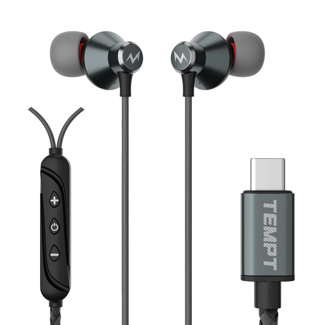 TEMPT Zen-C Type-C Wired Earphones with Mic | 12mm Driver